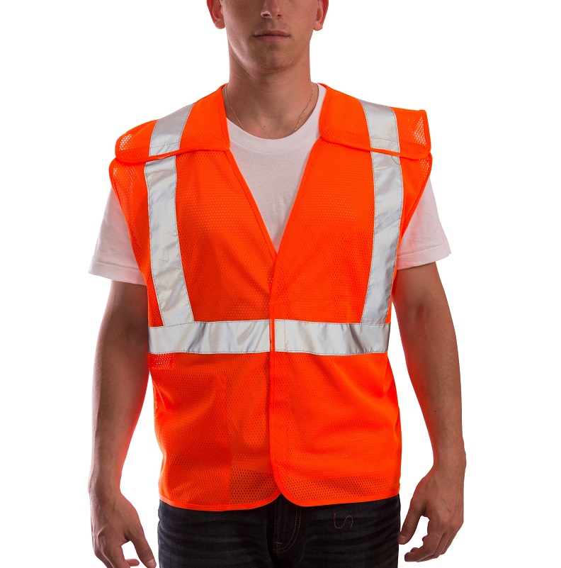 Job Sight Class 2 Breakaway Vest in Flourescent Orange